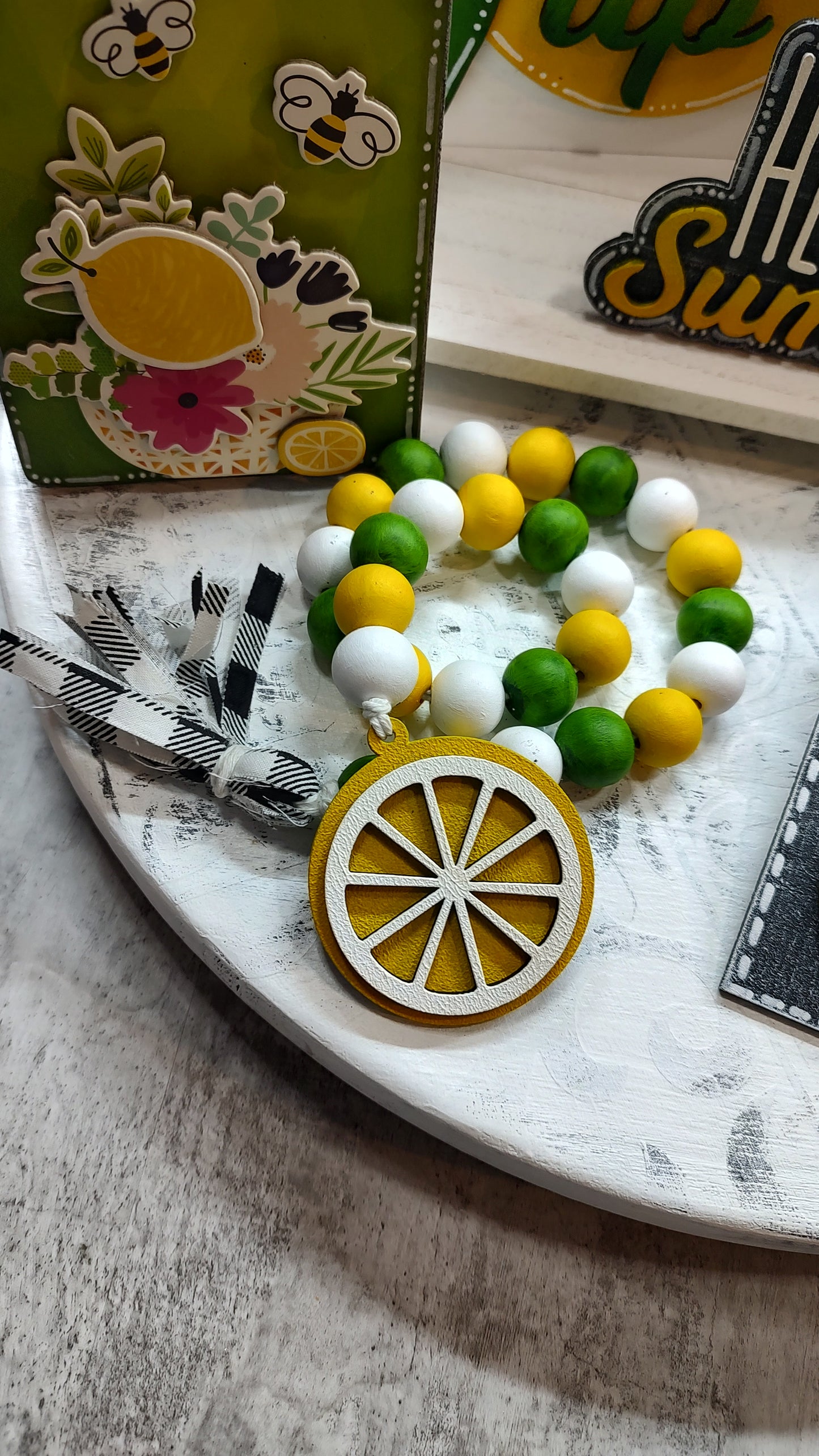 Lemon Tiered Tray Collection