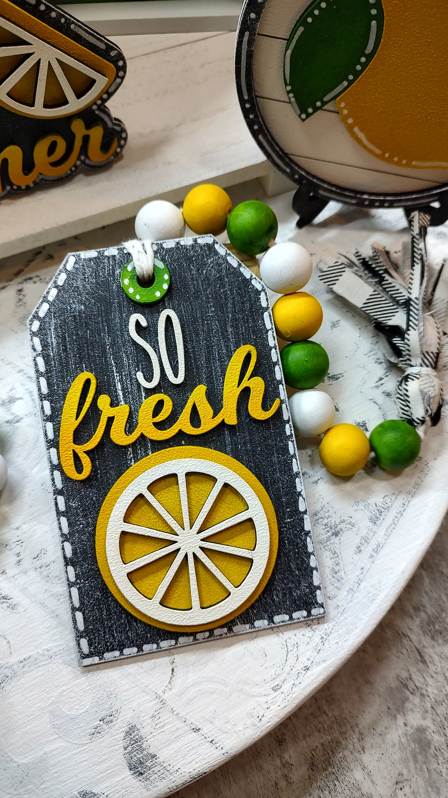 Lemon Tiered Tray Collection