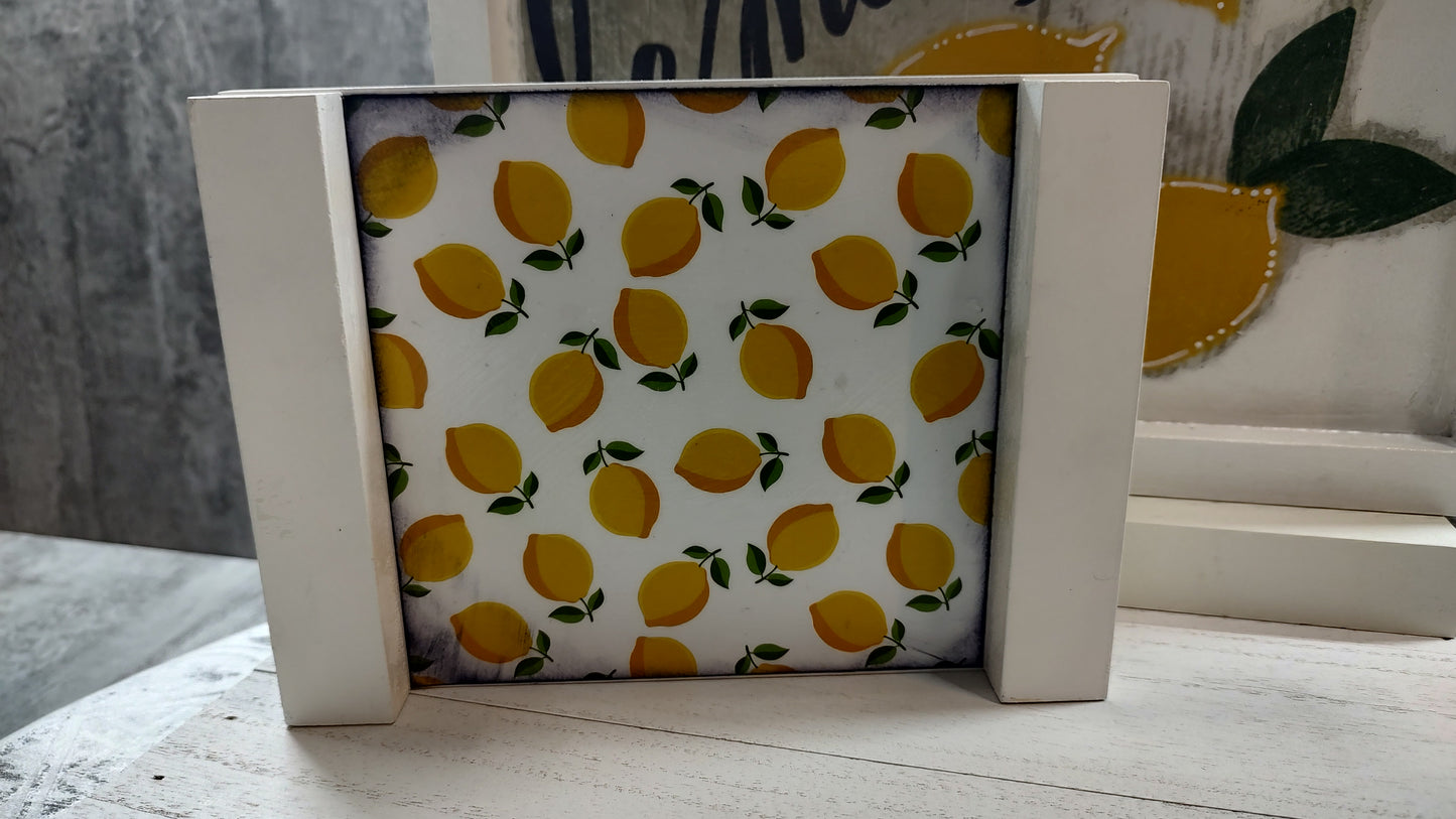 Lemon Tiered Tray Collection