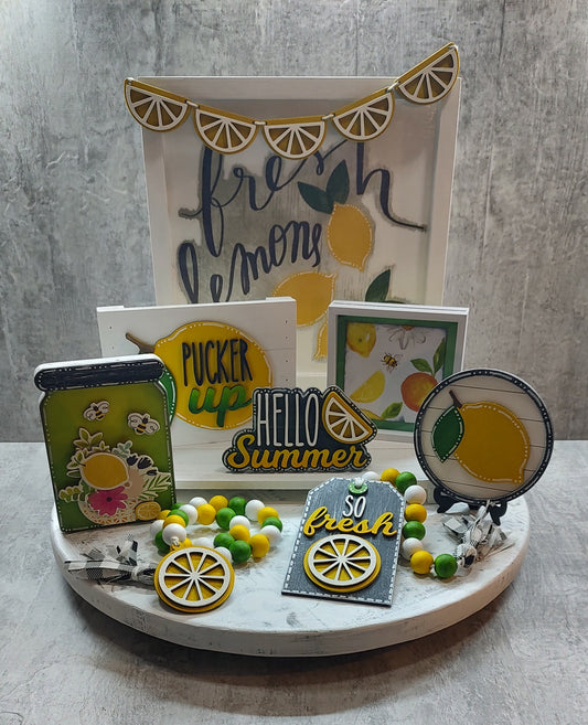 Lemon Tiered Tray Collection