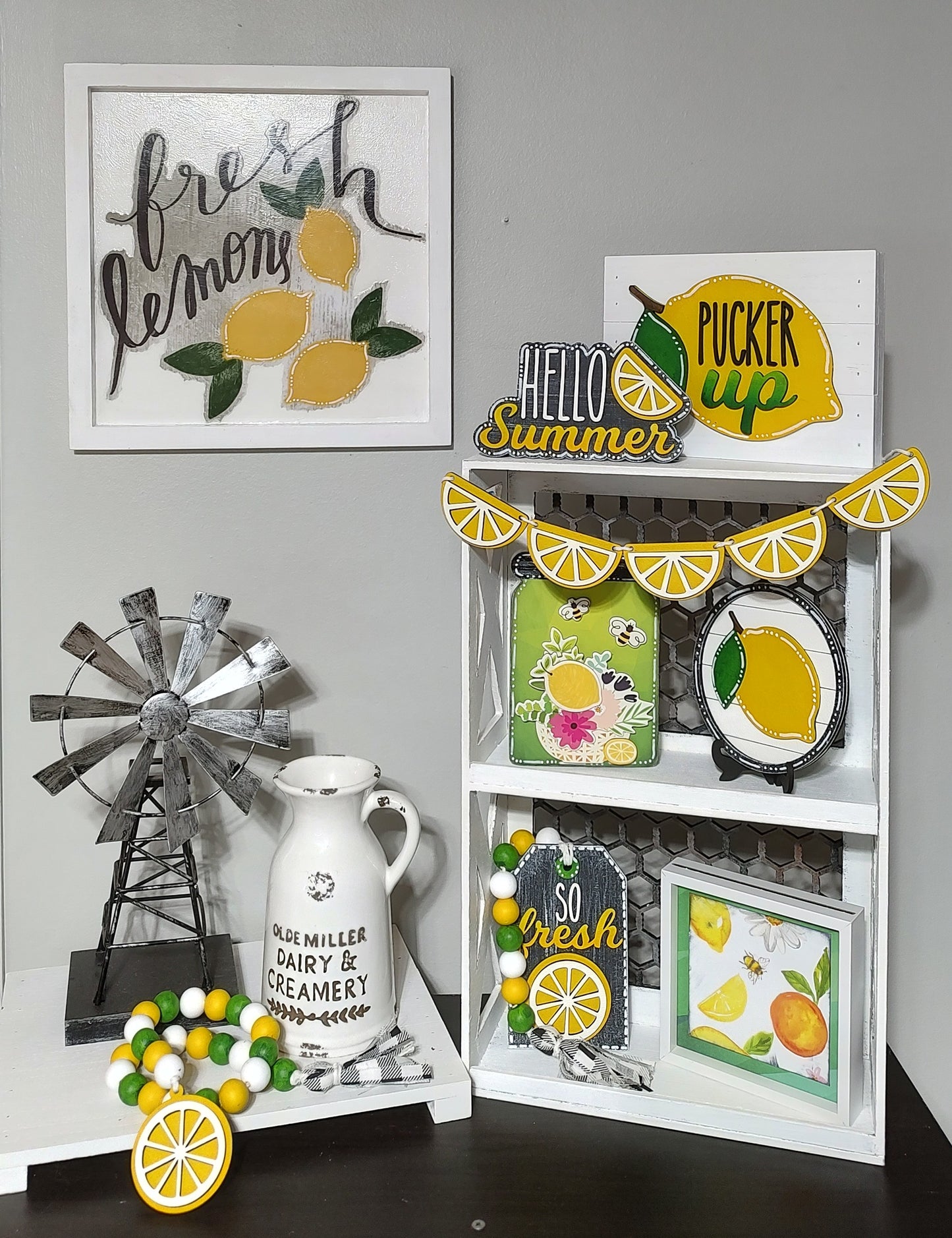 Lemon Tiered Tray Collection