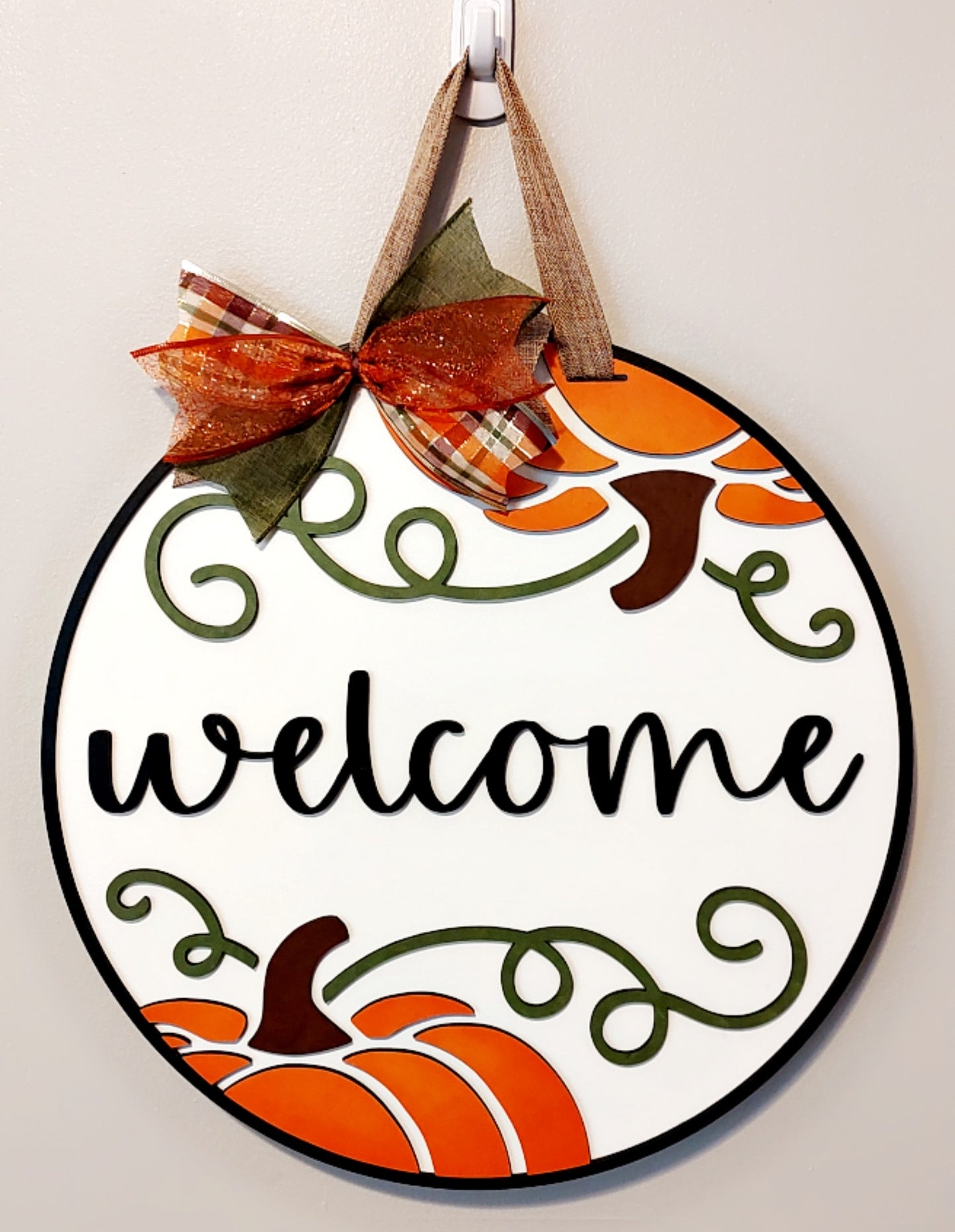 Welcome Pumpkin Flourish